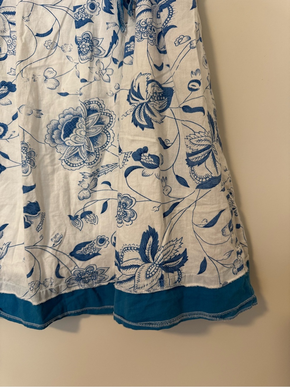 VINTAGE Y2K Skirt Blue Floral L - Picture 2 of 12
